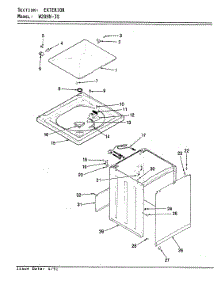 05 - Exterior parts for Magic Chef Washer W20HN3S from AppliancePartsPros.com
