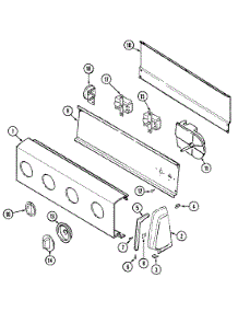02 - Control Panel parts for Magic Chef Washer W20HV3S from AppliancePartsPros.com