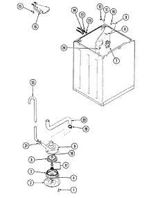 03 - Motor & Pump parts for Magic Chef Washer W20HV3S from AppliancePartsPros.com