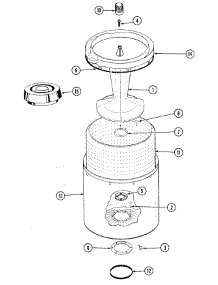 06 - Tub parts for Magic Chef Washer W20HV3S from AppliancePartsPros.com