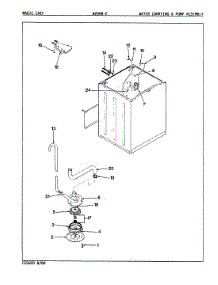 13 - Water Carrying & Pump Assy. (Rev. A-D) parts for Magic Chef Washer W20HY2 from AppliancePartsPros.com