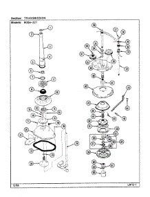 07 - Transmission (W20h23t) parts for Magic Chef Washer W20HY23 from AppliancePartsPros.com