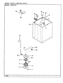 10 - Water Carrying (Rev. A-D) parts for Magic Chef Washer W20HY23 from AppliancePartsPros.com