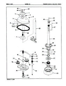 11 - Transmission (W20hn-2C)(Rev. A-D) parts for Magic Chef Washer W20HY2C from AppliancePartsPros.com