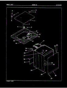 06 - Exterior (Rev. E-H) parts for Magic Chef Washer W20HY3C from AppliancePartsPros.com