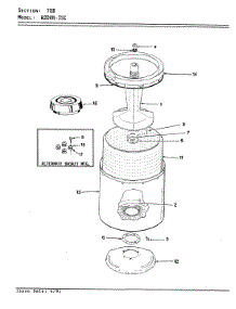 07 - Tub parts for Magic Chef Washer W20HY3SC from AppliancePartsPros.com