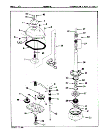 04 - Transmission (Rev. A-B) parts for Magic Chef Washer W20HY4C from AppliancePartsPros.com