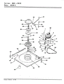 02 - Base & Drive (Rev. E-F) parts for Magic Chef Washer W20JA4 from AppliancePartsPros.com