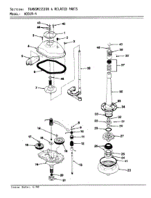 06 - Transmission (Orig / Rev. A-D) parts for Magic Chef Washer W20JA4 from AppliancePartsPros.com