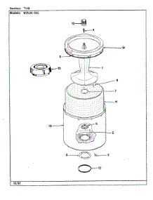 10 - Tub (W20jn4sc)(Rev. A) parts for Magic Chef Washer W20JA4SC from AppliancePartsPros.com
