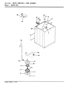 11 - Water Carrying & Pump Assembly parts for Magic Chef Washer W20JA4SC from AppliancePartsPros.com