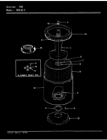 09 - Tub (W20ja5)(Rev. A-D) parts for Magic Chef Washer W20JA5 from AppliancePartsPros.com
