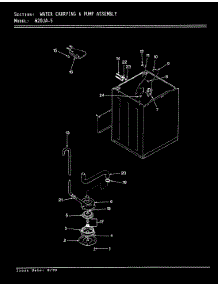 12 - Water Carrying (W20ja5)(Rev. A-D) parts for Magic Chef Washer W20JA5 from AppliancePartsPros.com