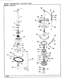 04 - Transmission (Rev. A-E) parts for Magic Chef Washer W20JA5S from AppliancePartsPros.com