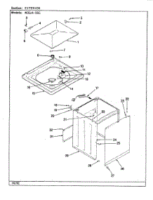 03 - Exterior (Rev. A-D) parts for Magic Chef Washer W20JA5SC from AppliancePartsPros.com