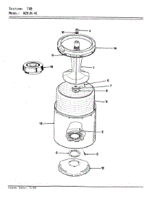 08 - Tub (Rev. E) parts for Magic Chef Washer W20JN4C from AppliancePartsPros.com