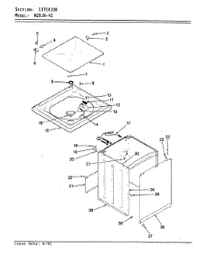 05 - Exterior parts for Magic Chef Washer W20JN4S from AppliancePartsPros.com