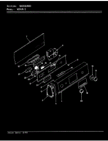 02 - Control Panel (W20jn5)(Rev. A-D) parts for Magic Chef Washer W20JN5 from AppliancePartsPros.com