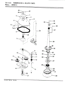 07 - Transmission (W20jn5)(Rev. E) parts for Magic Chef Washer W20JN5 from AppliancePartsPros.com