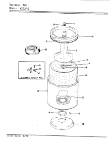 09 - Tub (W20jn5)(Rev. E) parts for Magic Chef Washer W20JN5 from AppliancePartsPros.com