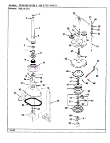 04 - Trans. & Rel. Parts (W20jn5sc)(Rev. A-D) parts for Magic Chef Washer W20JN5SC from AppliancePartsPros.com
