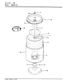 08 - Tub parts for Magic Chef Washer W20JY4S from AppliancePartsPros.com