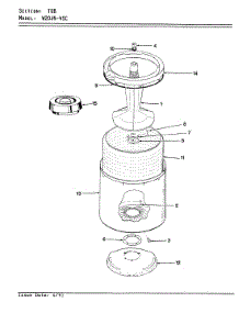 08 - Tub parts for Magic Chef Washer W20JY4SC from AppliancePartsPros.com