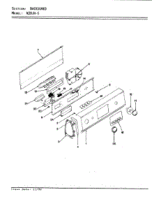 02 - Control Panel (W20jy5) parts for Magic Chef Washer W20JY5 from AppliancePartsPros.com
