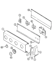 02 - Control Panel parts for Magic Chef Washer W227LM from AppliancePartsPros.com
