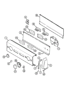 02 - Control Panel parts for Magic Chef Washer W228LV from AppliancePartsPros.com