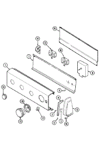 03 - Control Panel parts for Admiral Washer W236LGV from AppliancePartsPros.com