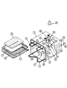 05 - Oven parts for Jenn-Air Oven W2410W from AppliancePartsPros.com