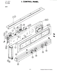 02 - Control Panel parts for Jenn-Air Oven W242 from AppliancePartsPros.com