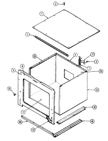 03 - Body parts for Jenn-Air Oven W2450W from AppliancePartsPros.com