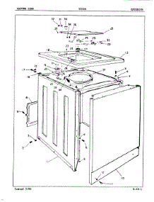 05 - Exterior parts for Admiral Washer W25D6HW from AppliancePartsPros.com