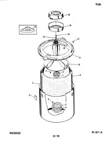 05 - Tub parts for Magic Chef Washer W25EN2 from AppliancePartsPros.com