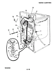 05 - Water Carrying parts for Magic Chef Washer W25EY2 from AppliancePartsPros.com