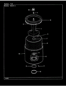 12 - Tub (Rev. G-L) parts for Magic Chef Washer W25HA2 from AppliancePartsPros.com