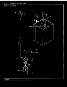 18 - Water Carrying (Rev. G-L) parts for Magic Chef Washer W25HN2 from AppliancePartsPros.com
