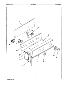 04 - Control Panel (Rev. A-D) parts for Magic Chef Washer W25HY2 from AppliancePartsPros.com