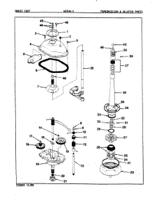 09 - Transmission (Rev. A-D) parts for Magic Chef Washer W25HY2 from AppliancePartsPros.com
