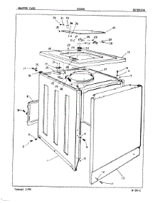 03 - Exterior (Rev. A) parts for Magic Chef Washer W26D6HW from AppliancePartsPros.com