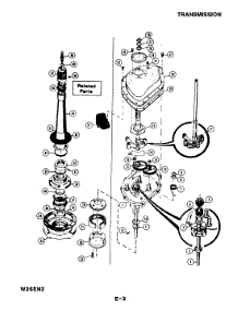 04 - Transmission parts for Magic Chef Washer W26EN2 from AppliancePartsPros.com