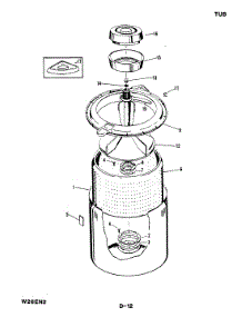 05 - Tub parts for Magic Chef Washer W26EN2 from AppliancePartsPros.com