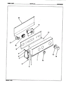 02 - Control Panel (Rev. A) parts for Magic Chef Washer W26FY2K from AppliancePartsPros.com
