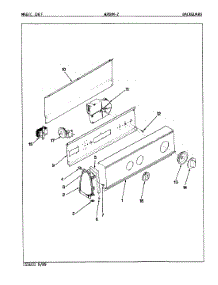 04 - Control Panel (Rev. A-D) parts for Magic Chef Washer W26HA2 from AppliancePartsPros.com
