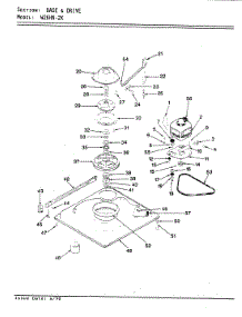 02 - Base & Drive (W26hn2k)(Rev. E) parts for Magic Chef Washer W26HA2K from AppliancePartsPros.com