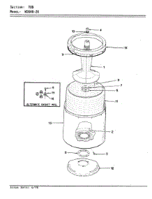 07 - Tub (Rev. A-D) parts for Magic Chef Washer W26HA2K from AppliancePartsPros.com