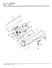 02 - Control Panel parts for Magic Chef Washer W26HA5K from AppliancePartsPros.com