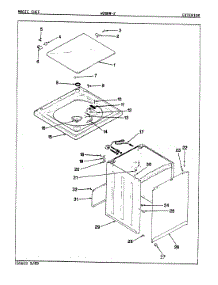 08 - Exterior (Rev. E-G) parts for Magic Chef Washer W26HN2 from AppliancePartsPros.com